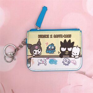 Sanrio Kuromi x Badtz Maru Card Holder Key Chain